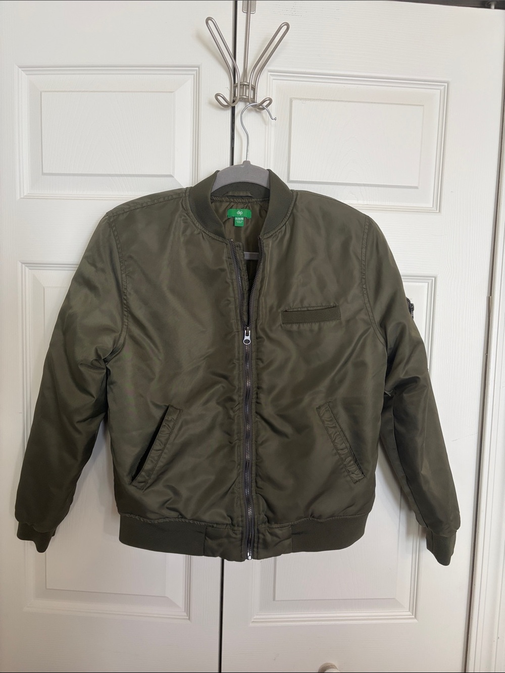dip Olive Green Kids Puffer Jacket